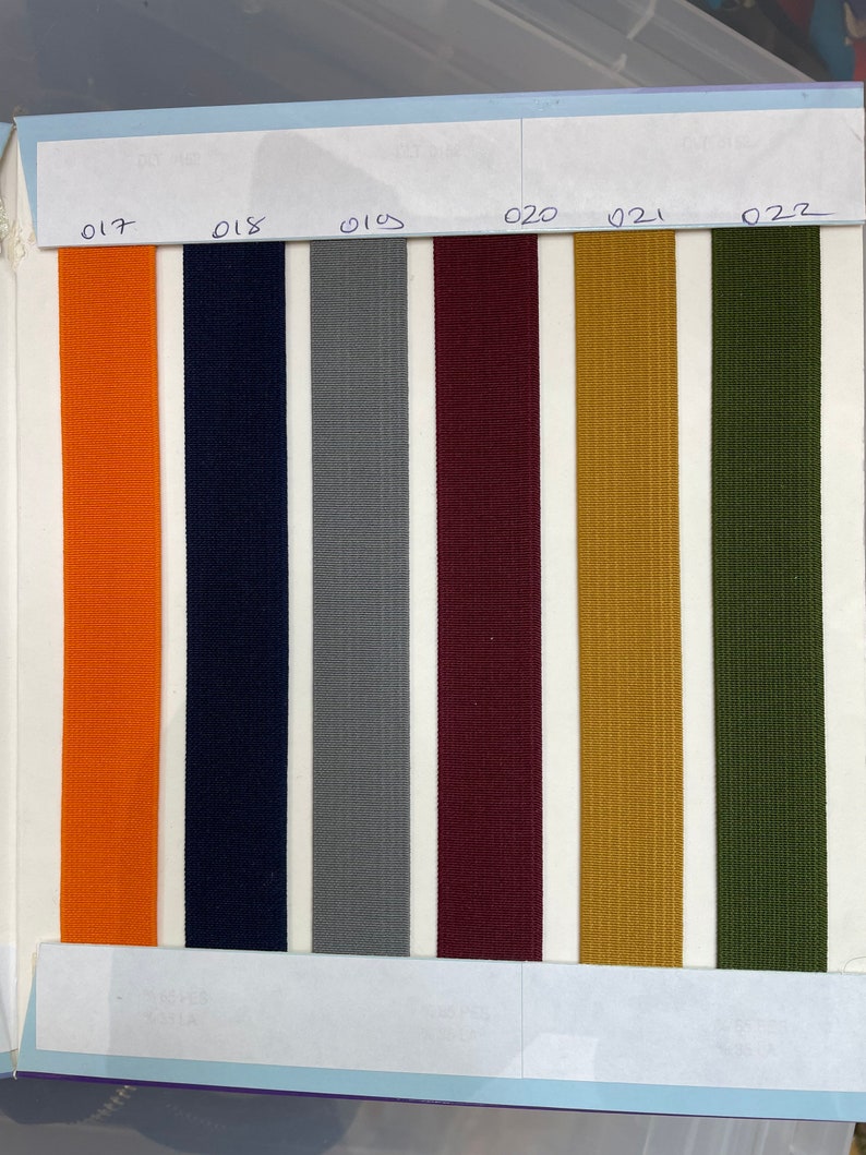 Waistband Elastic 2 cm, 3 cm, 4 cm, 5 cm Wide Woven Elastic, Coloured Flat Elastic image 7