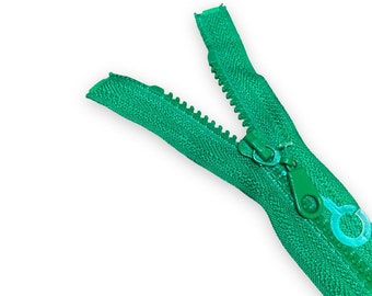 Grov grön dragkedja: Delrin plastjacka med dragkedja (3 cm-80 cm)