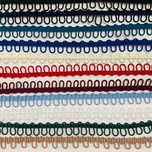 ELASTIC BUTTON LOOPS For Bridal -Wedding Gowns - Historical Gowns - 1 meters -50 meters -100 meters