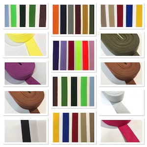 Waistband Elastic 2 cm, 3 cm, 4 cm, 5 cm Wide Woven Elastic, Coloured Flat Elastic image 6