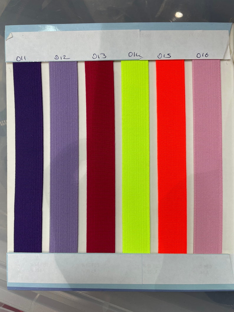 Waistband Elastic 2 cm, 3 cm, 4 cm, 5 cm Wide Woven Elastic, Coloured Flat Elastic image 8