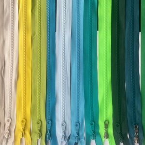 Closed end  zip 2 INCH  -50 INCH Zipper, Closed ended divisible zipper, Kunststoff Reißverschluss teilbar, Delrin Zipper, Chunky zip
