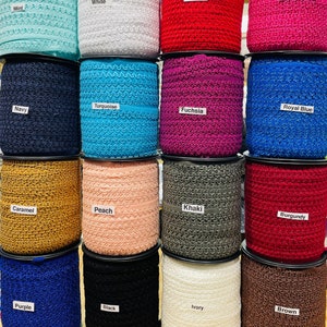 13 mm Elastic Picot Satin Edge Lingerie Underwear Edging Lace Light Scalop Decorative Underwear Elastic.