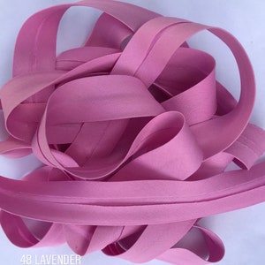 Soft Cotton Bias Binding FREE DELIVERY 80 Colours 20 mm folded Bias Binding %100 Percent Cotton Fold Over Tape 2cm image 8