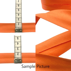 Soft Cotton Bias Binding 20 mm folded Bias Binding 100% Cotton Fold Over Tape 2cm image 2