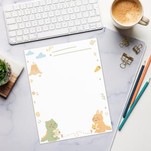 Uroczy notatnik ze zwierzętami – odrywany notatnik na listy rzeczy do zrobienia, planery i prezenty – artykuły piśmiennicze Pastel Stationery firmy MiaoMeowStudio
