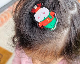 Rentier Katze Haarspange, Kawaii Weihnachts Haarspange
