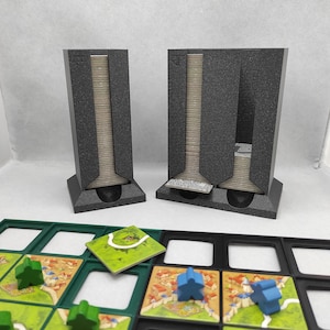 Dispensador de fichas para juegos de mesa, Carcassone, Karak