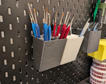 IKEA SKADIS Pen/Brush cup, IKEA Skadis Pen/Brush holder, pegboard brush organizer
