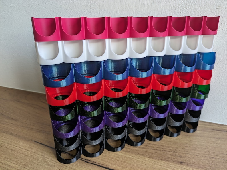 Paint bottle holder for IKEA Skadis /Vallejo/Army Painter/Citadel/Green Stuff World/Tamia/17ml bottle/dropper/35-60ml Vallejo wash