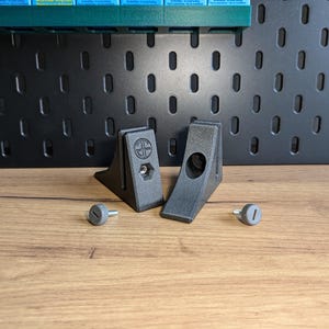 Patas para tablero perforado IKEA Skadis, soporte para tablero perforado Ikea Skadis, soporte para tablero perforado IKEA, soporte de escritorio SKADIS, patas independientes Ikea Skadis