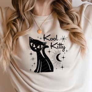 Mid-Century Modern "Kool Kitty" Cat SVG Design