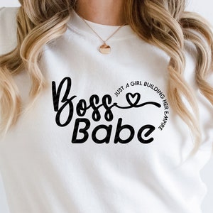 Boss Babe svg, Nur ein Mädchen, das ihr Imperium aufbaut svg, SVG, EPS, PNG, Dxf Digital Design Download, Cricut, Dateien zum Schneiden