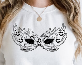 Mardi Gras svg, Karnevalmaske svg | 3 Farbvariationen Bundle Karnevalsmaske svg, Masquerade New Orleans svg, SVG, EPS, PNG, Dxf