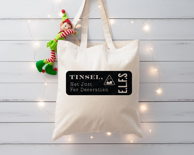 E.L.F.S Tinsel Not Just for Decoration Santa Clause Etsy