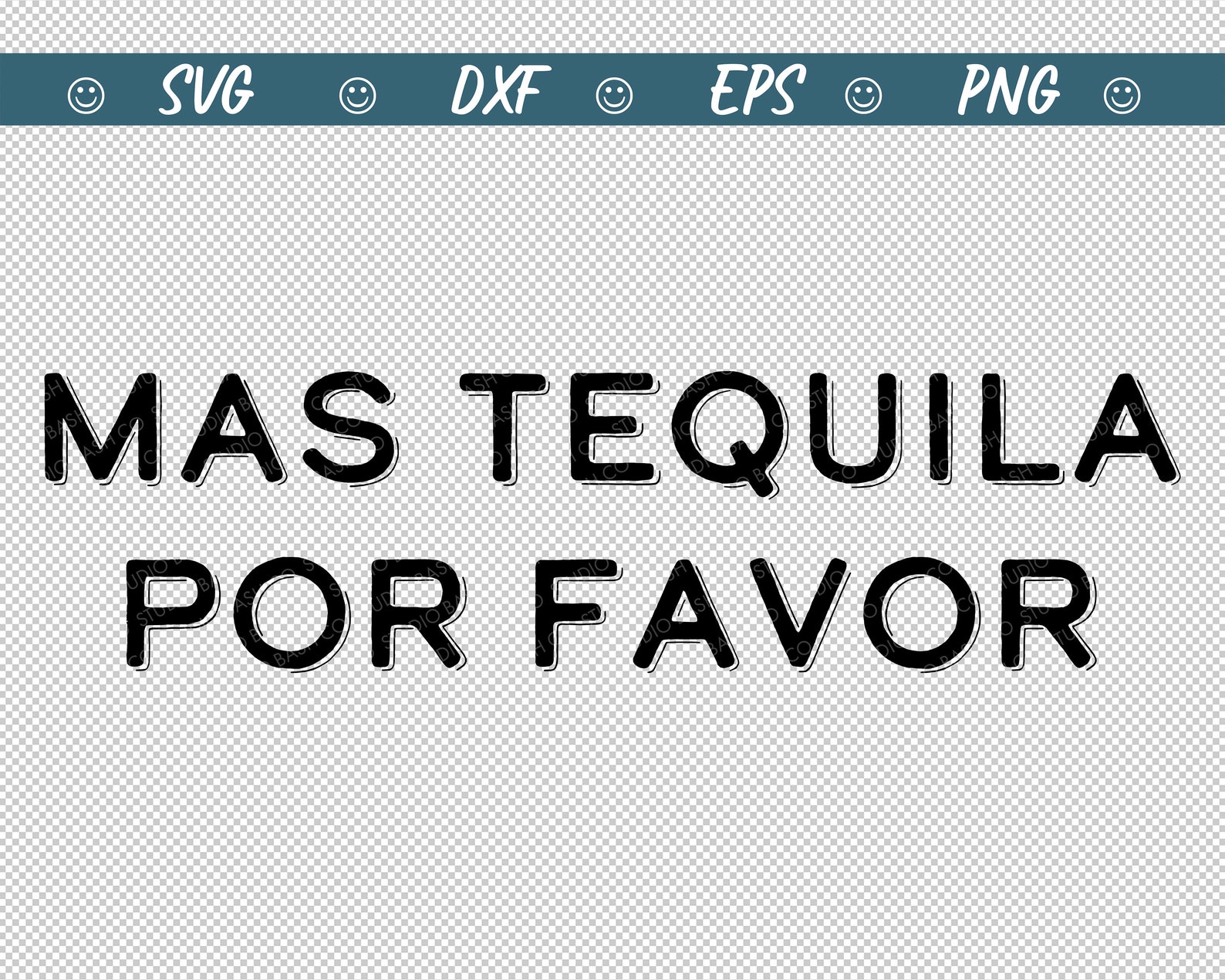 Mas Tequila Por Favor Svg More Tequila Please Svg Spanish Etsy