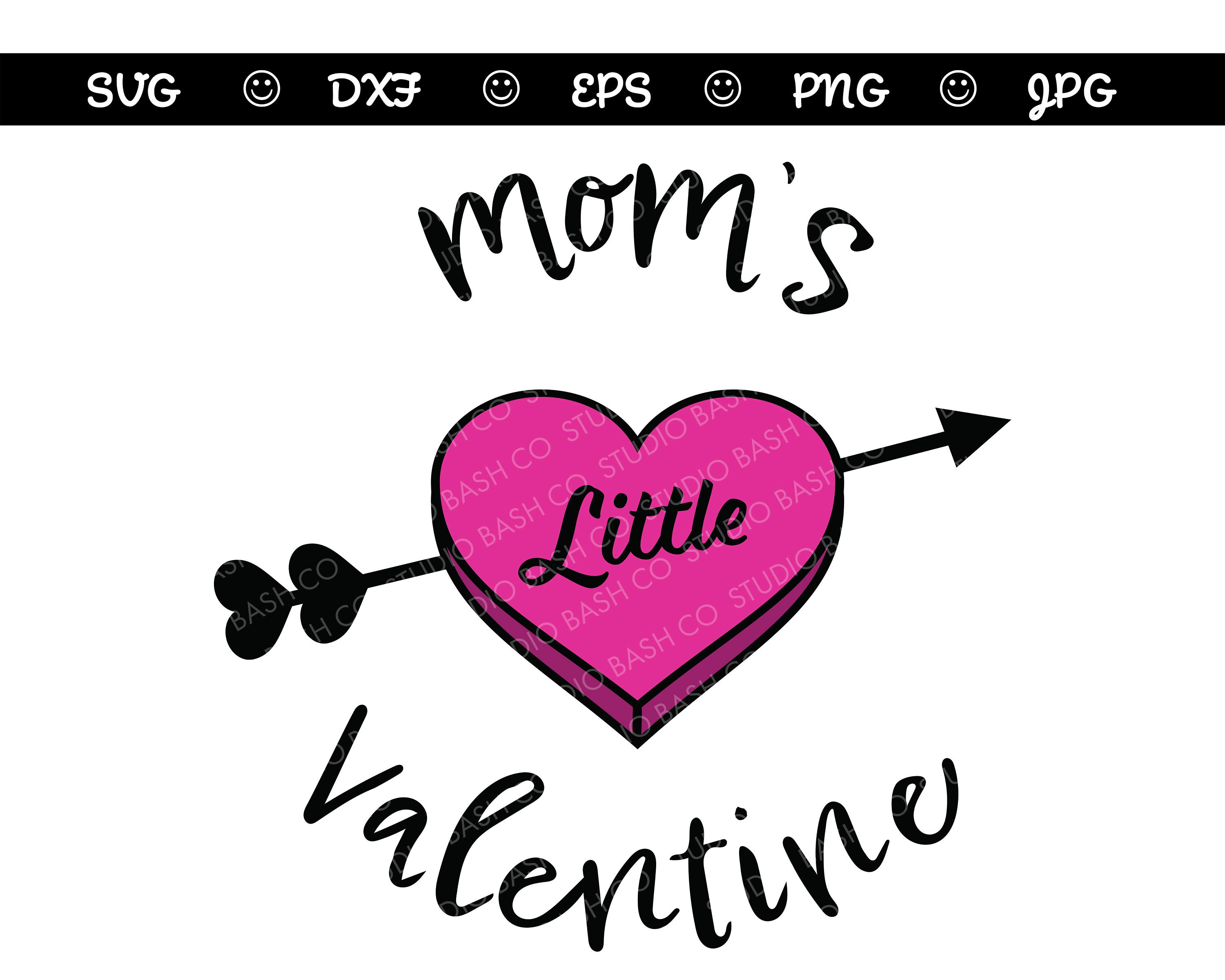Valentine's Day, Moms Little Valentine Svg, Kid / Baby Valentines Day ...