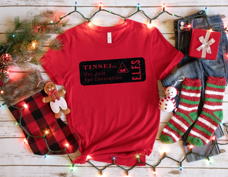 E.L.F.S Tinsel Not Just for Decoration Santa Clause Etsy