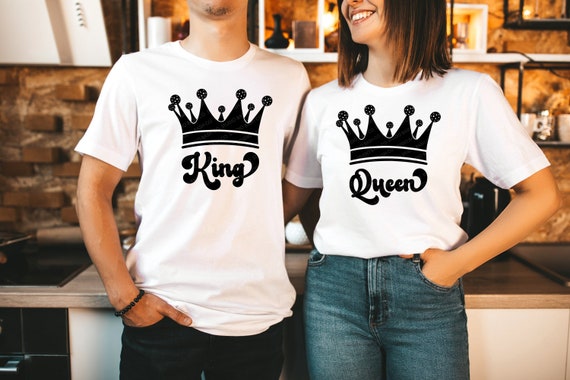 Pickleball King and Queen SVG Design | Four Pack Bundle | Digital Download | DIY T-shirt, Mug, and Decal | Instant Download