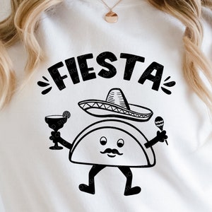Fiesta svg, Taco svg, Sombrero SVG, Margarita svg, Maraca svg, Happy Taco EPS, PNG, Dxf Digital Design Download, Cricut, Dateien zum Schneiden