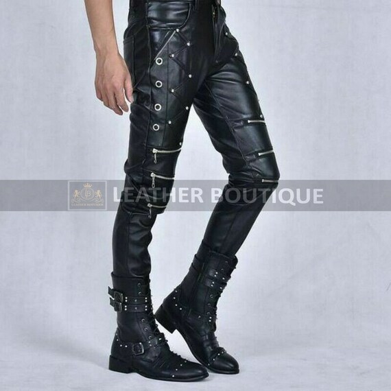 Mens Leather Genuine Sheep Leather 