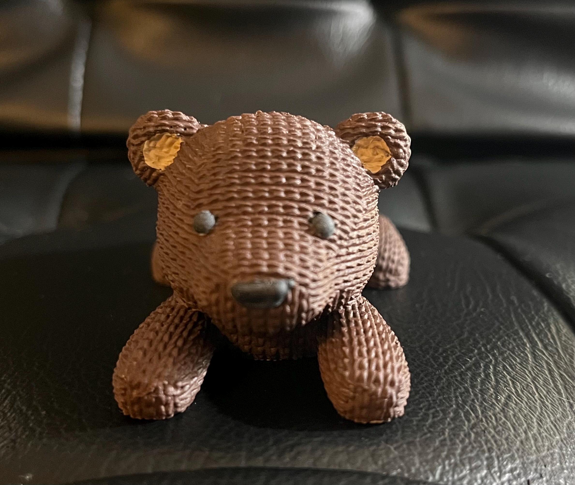 茶色いクマの置物 小さな茶色のクマの置物 - Etsy 日本