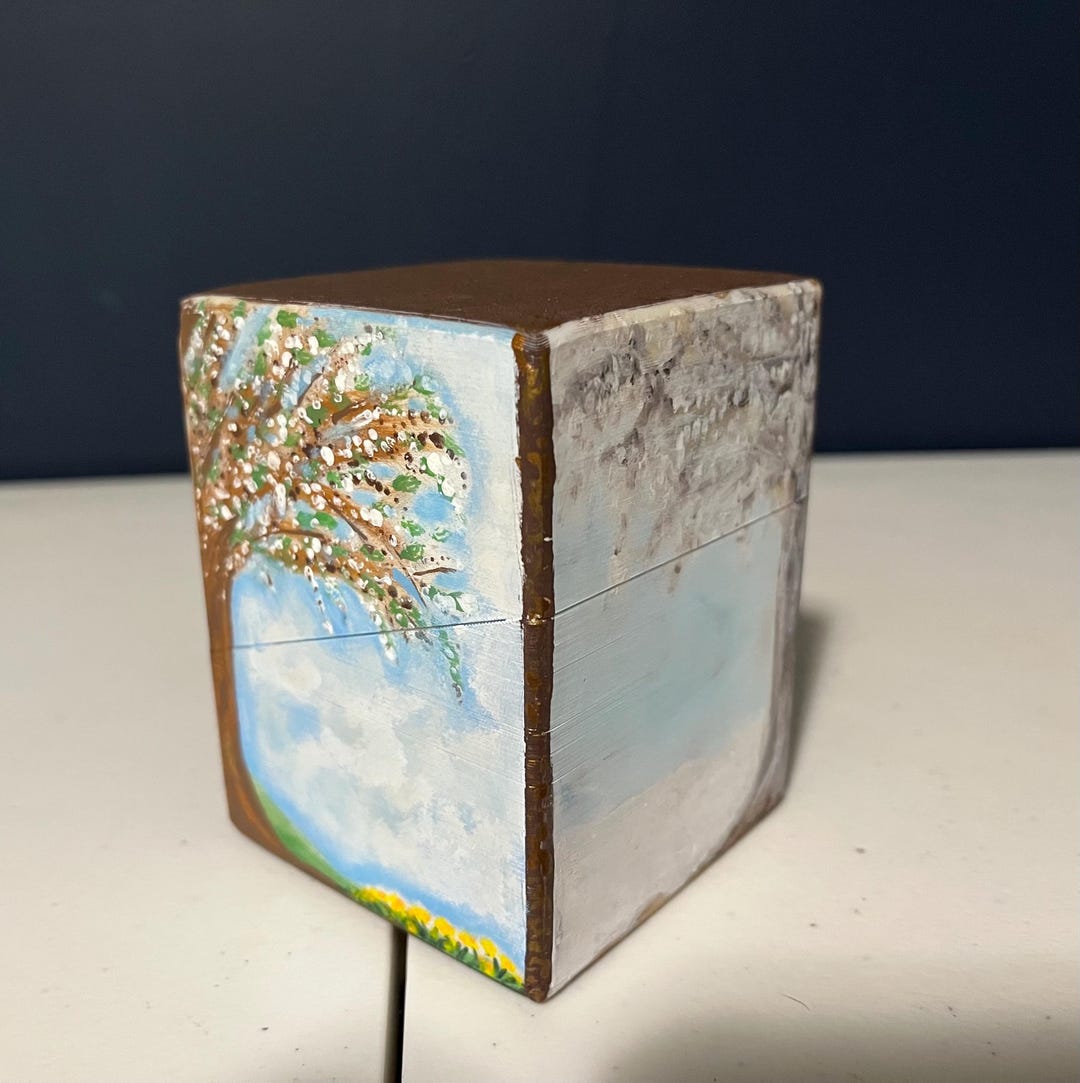 Tree Seasons Deck Box - Etsy