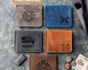 Firefighter Gift Wallet | Fire Department Gift | Personalized Firefighter Gift | Fire Department, Maltese Cross | Retirement Gift