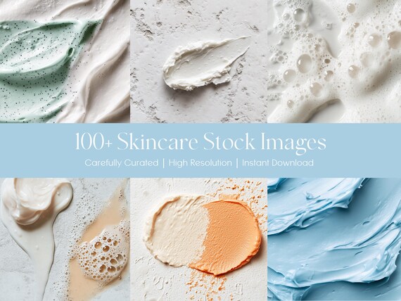Aesthetic Skincare Stock Photos | Beauty Product Photography (Digital Download)