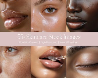 Skincare Stock Photos | Elegant Beauty Images (Digital Download)