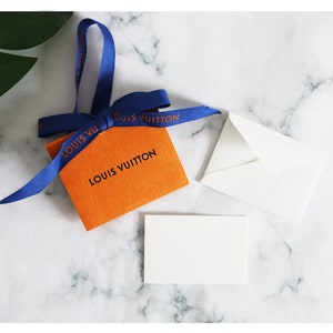 💯AUTHENTIC Louis vuitton LV gift card tag ribbon new xmas