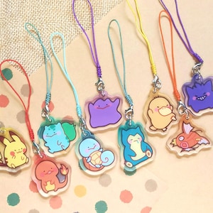 Gen 1 Pokes Phone charm mini keychain