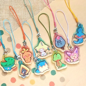 Gen 3 Pokes Phone charm mini keychain