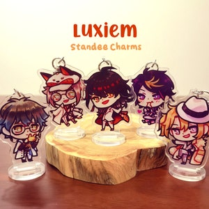 Luxiem Standee Keychains Nijisanji EN Boys Vtuber Acrylic Charms