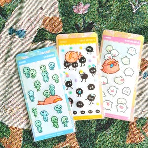 Soot sprites Wara wara Kodama Transparent Clear Sticker Sheet