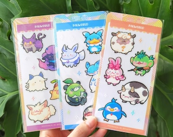 Palworld Stickers | Waterproof Clear Cute Sticker Sheets