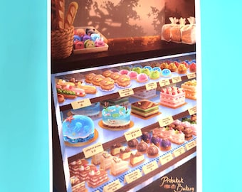 Cake Display Bakery Postcard Print - Etsy