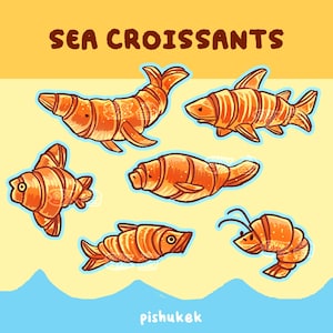 Croissants | Schlüsselanhänger & Aufkleber Acrylanhänger