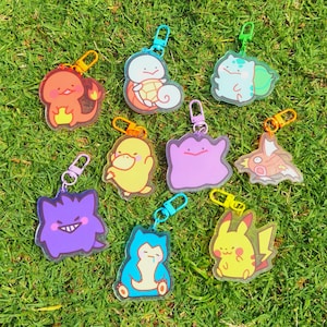 Gen 1 Pokes Charm Keychains