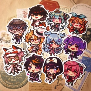 Luxiem Lazulight Obsydia Nijisanji EN Vtuber Stickers Laminated Waterproof