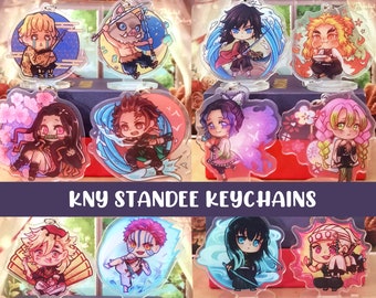 Demon Standee Keychains Anime Acrylic Charms