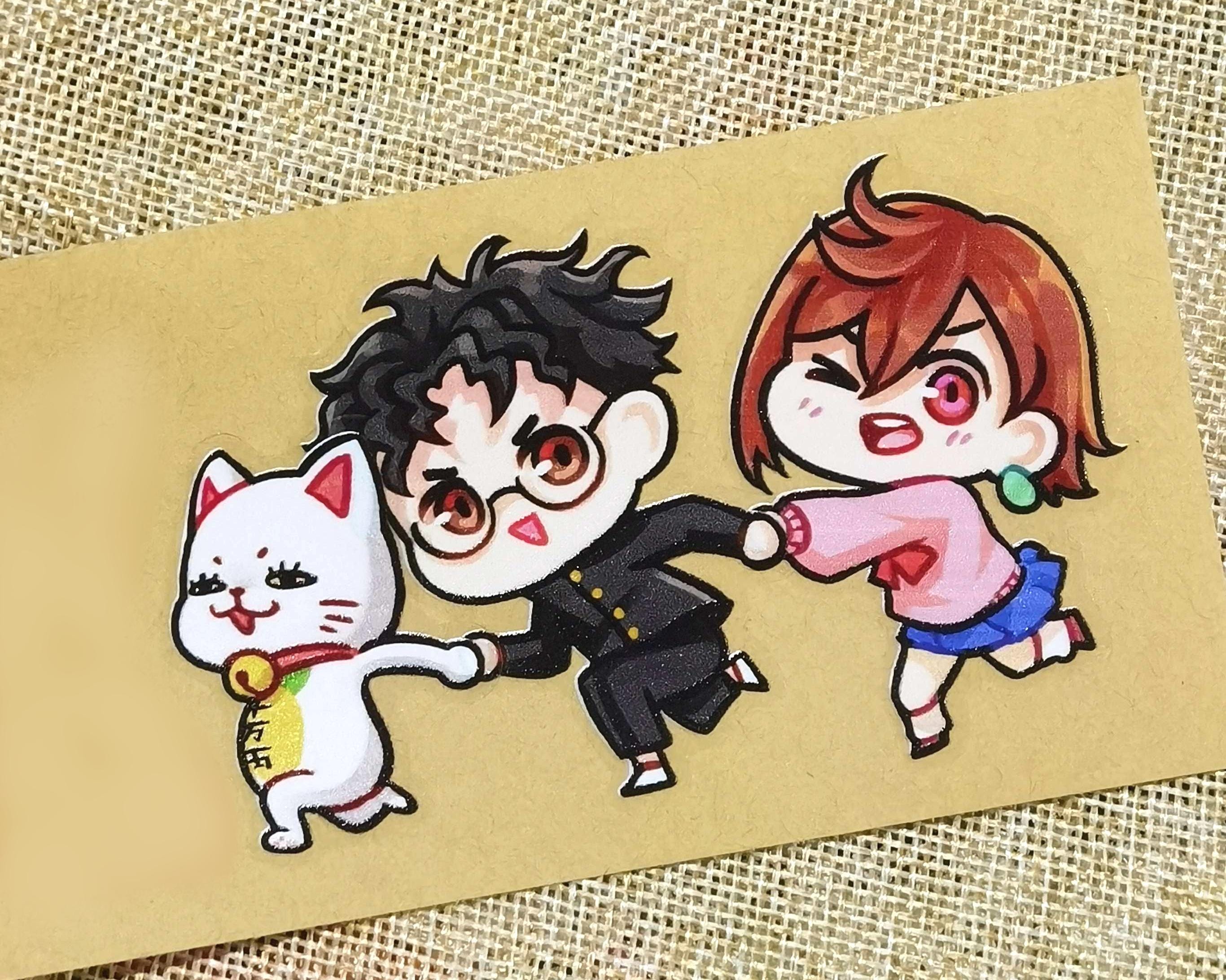 DDD Chibi Anime Characters Sticker Set and Standees - Etsy