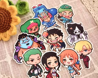 Anime Chibi Clear Transparent Glossy Stickers