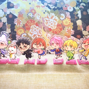 DDD Chibi Anime Charaktere Aufkleber Set und Aufsteller
