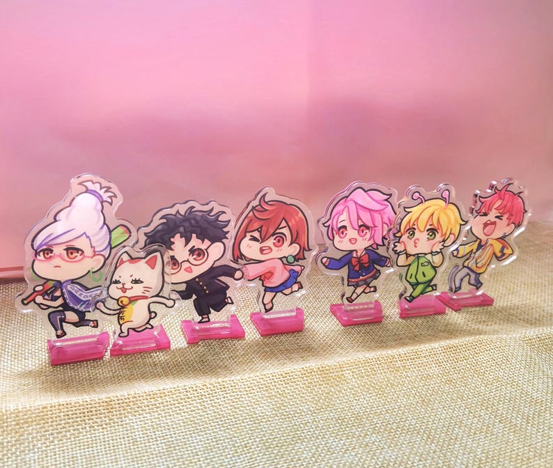 DDD Chibi Anime Characters Sticker Set and Standees - Etsy
