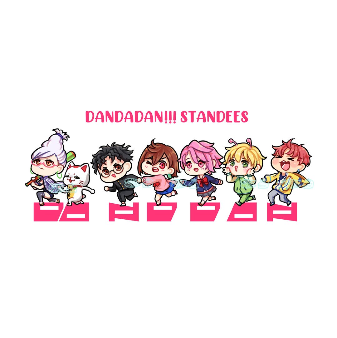 DDD Chibi Anime Characters Sticker Set and Standees - Etsy