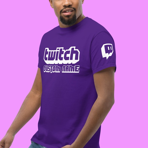 Personalisiertes Twitch Channel Shirt, Twitch TV T, Streamer Name T, Twitch Benutzername Logo, Personalisiertes Youtube Shirt, Twitch Partner Shirt