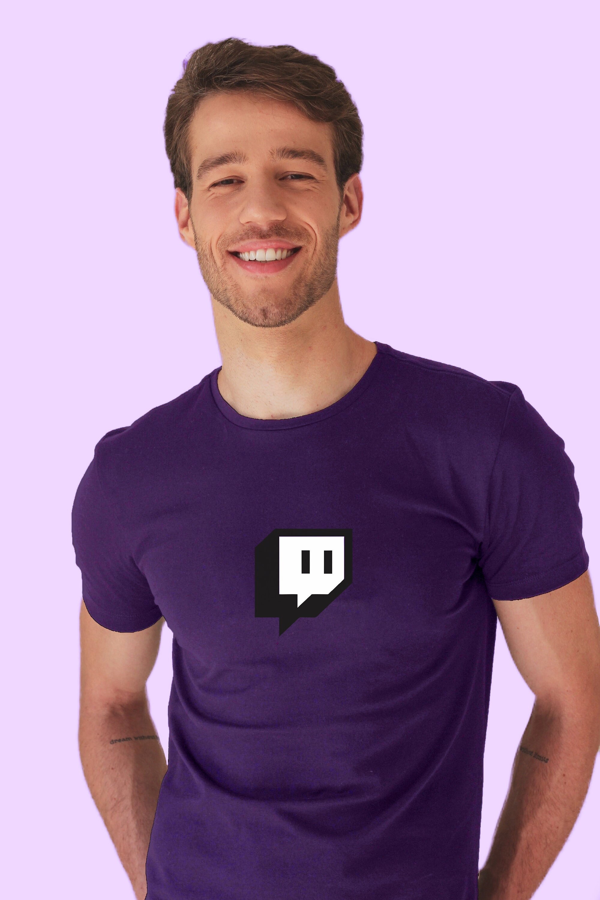 Twitch logo top t shirt