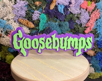 Goosebumps logo / bookcase display / shelf display