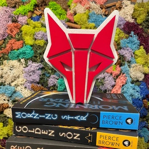 Panneau Hurleur / Red Rising / Présentoir de bibliothèque / Présentoir d'étagère